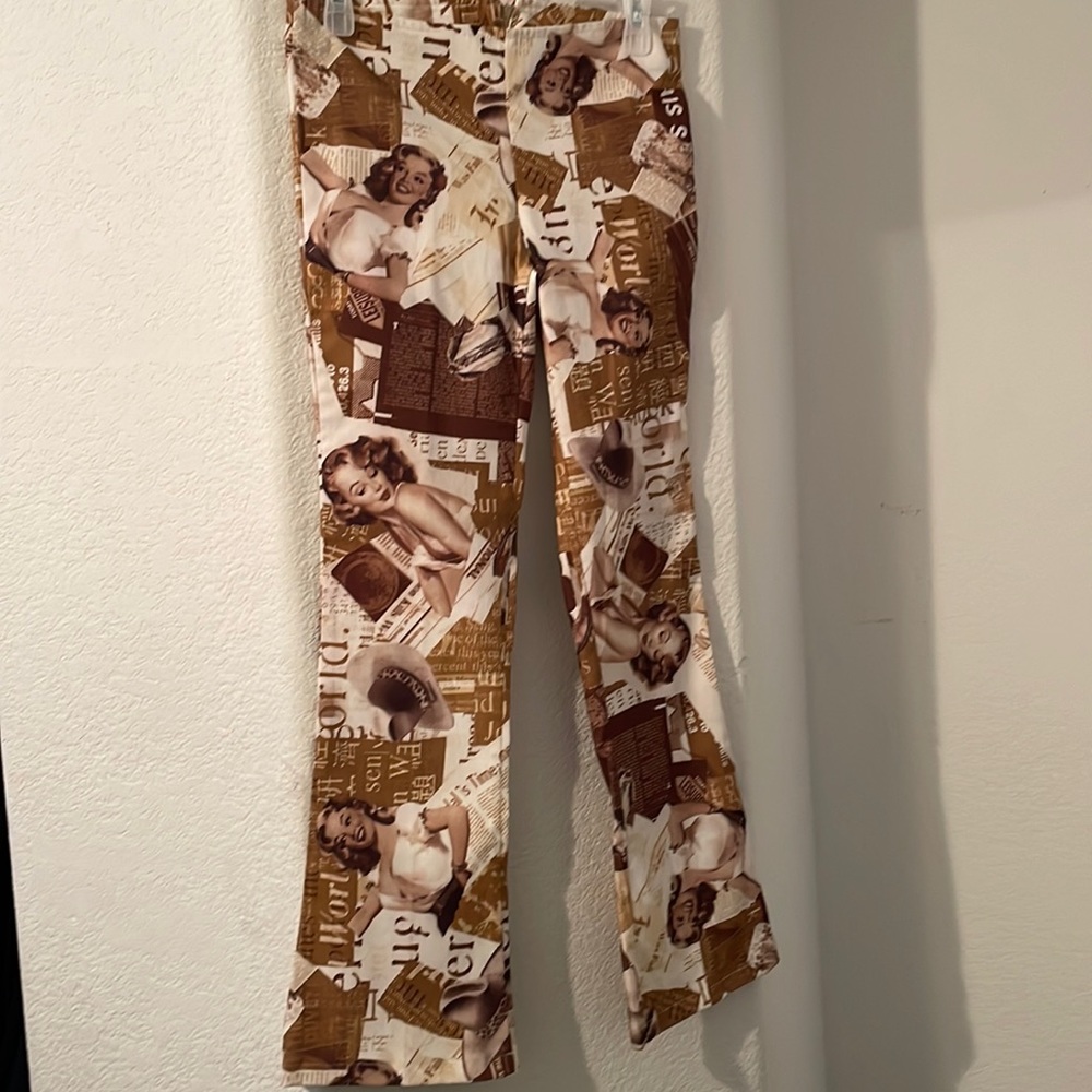 Cropped flare vintage pants size small